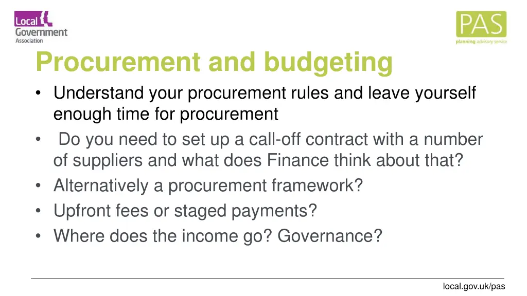 procurement and budgeting understand your