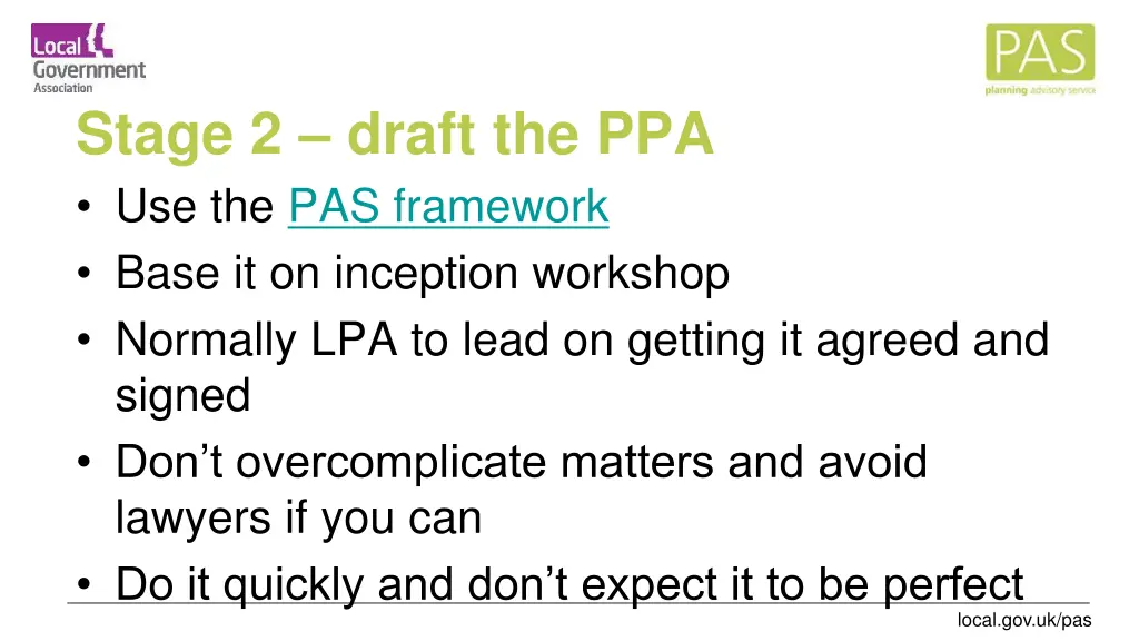 stage 2 draft the ppa use the pas framework base