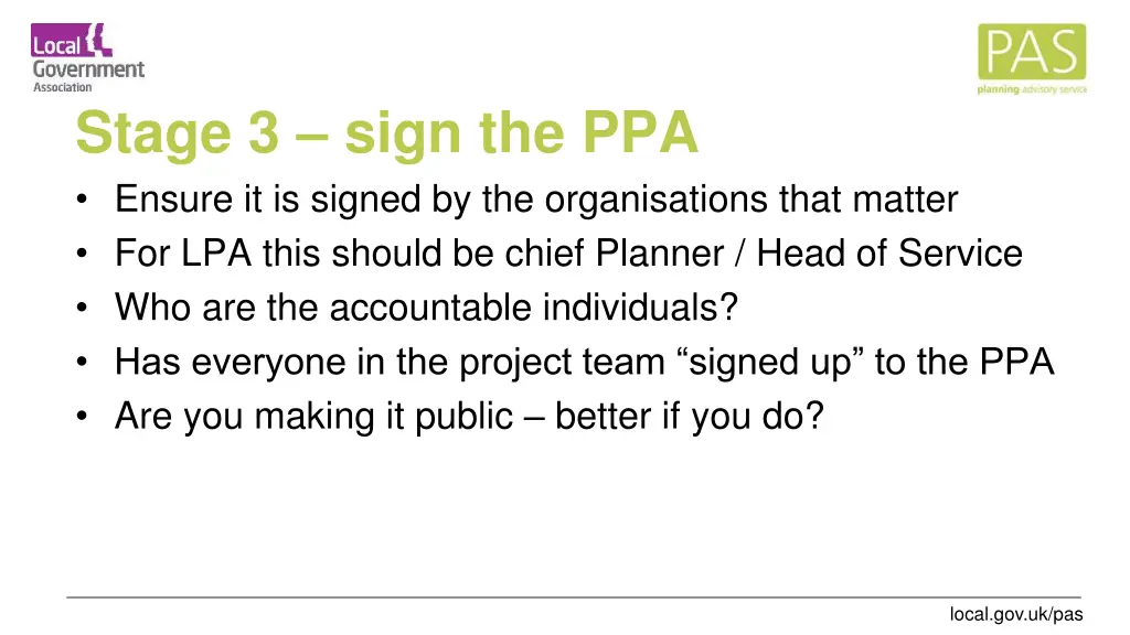 stage 3 sign the ppa ensure it is signed