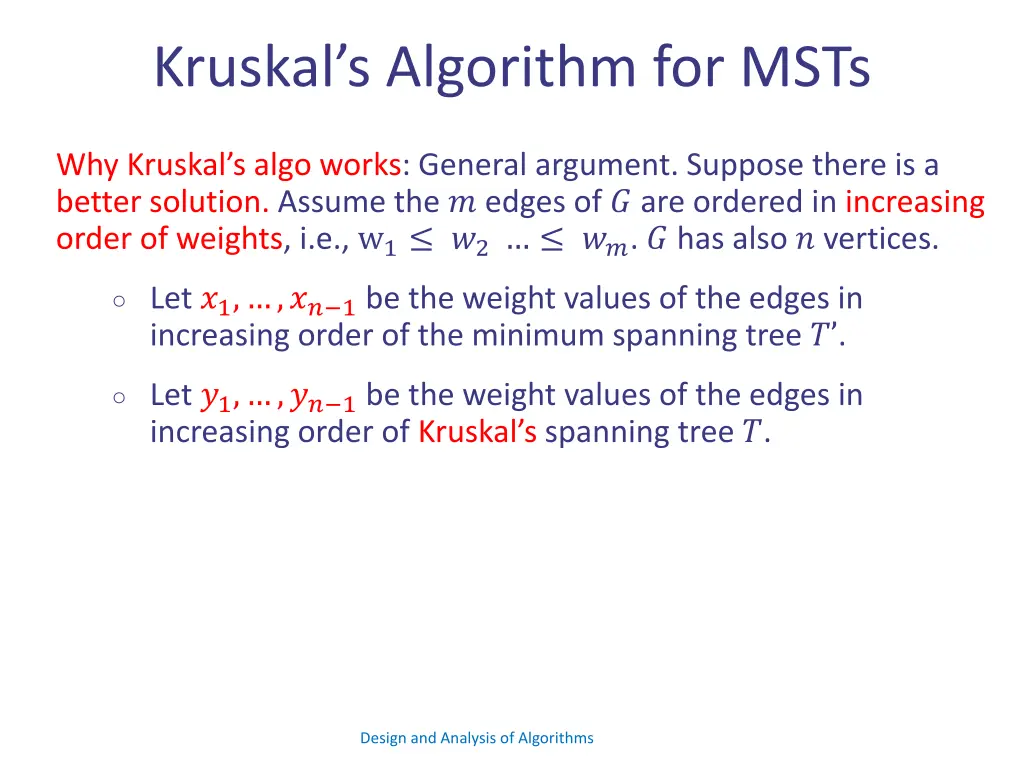 kruskal s algorithm for msts 13