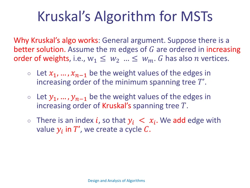 kruskal s algorithm for msts 14