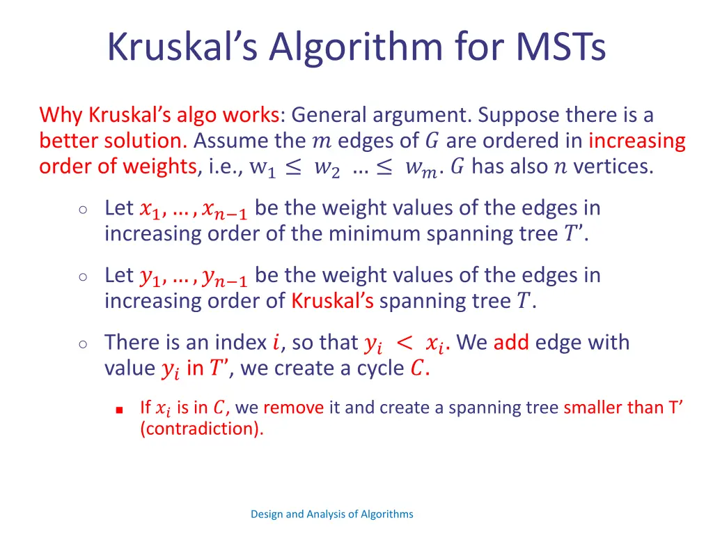 kruskal s algorithm for msts 15