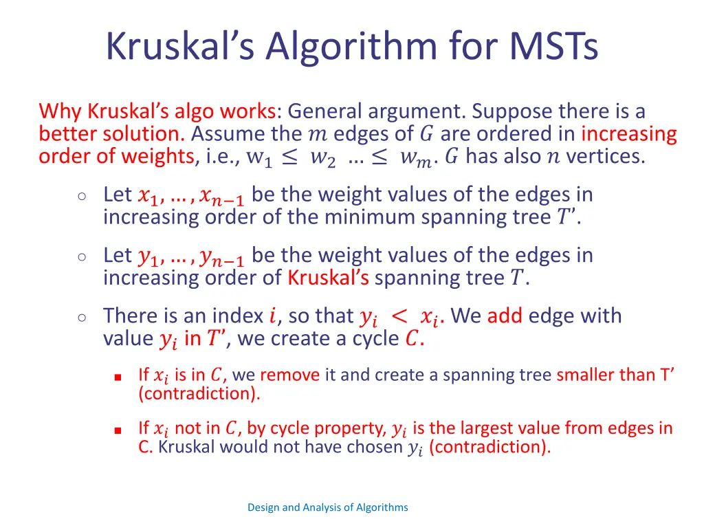 kruskal s algorithm for msts 16