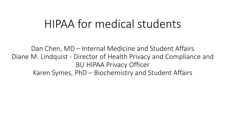 hipaa for medical students