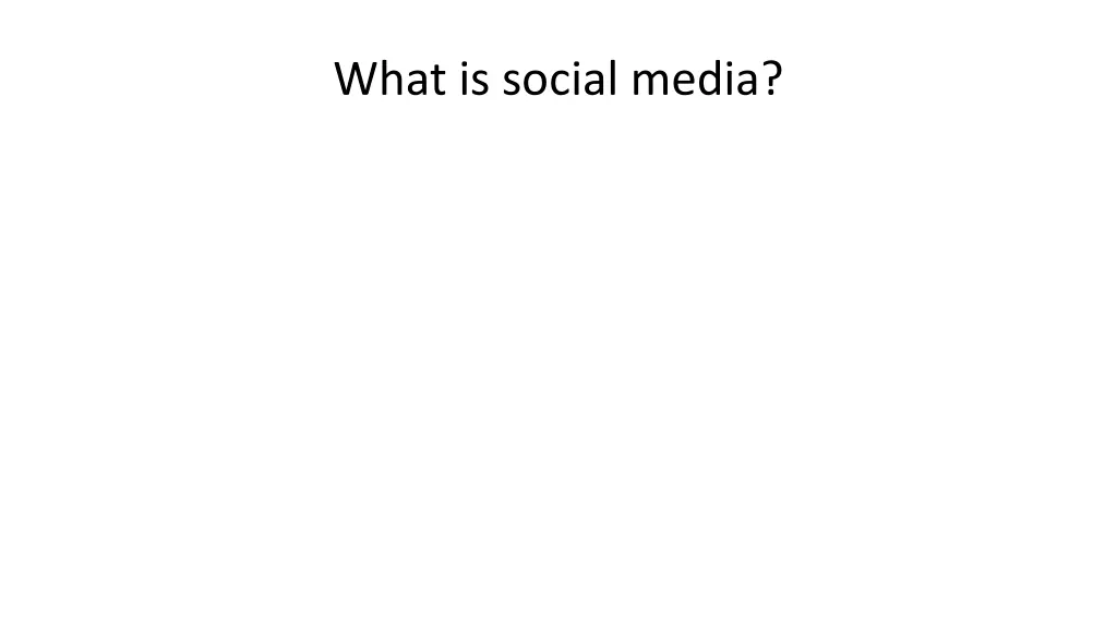 what is social media