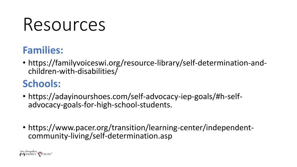 resources