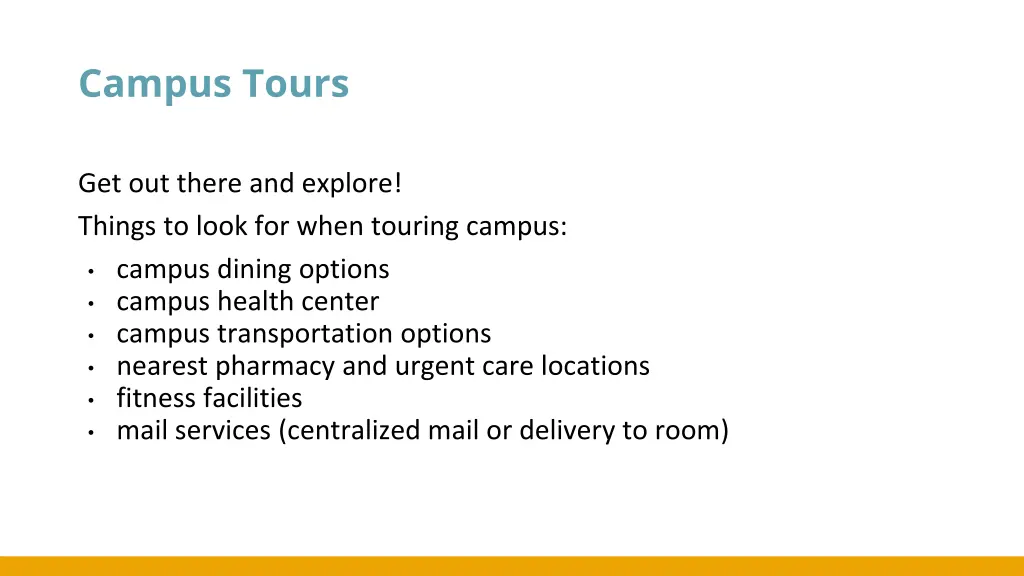 campus tours