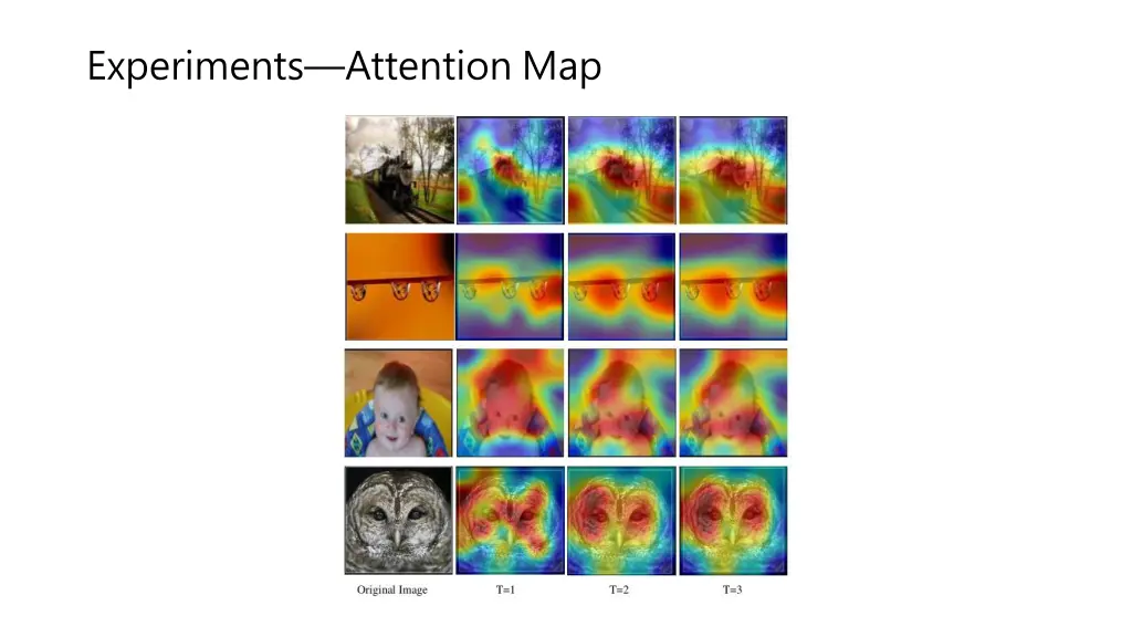 experiments attention map