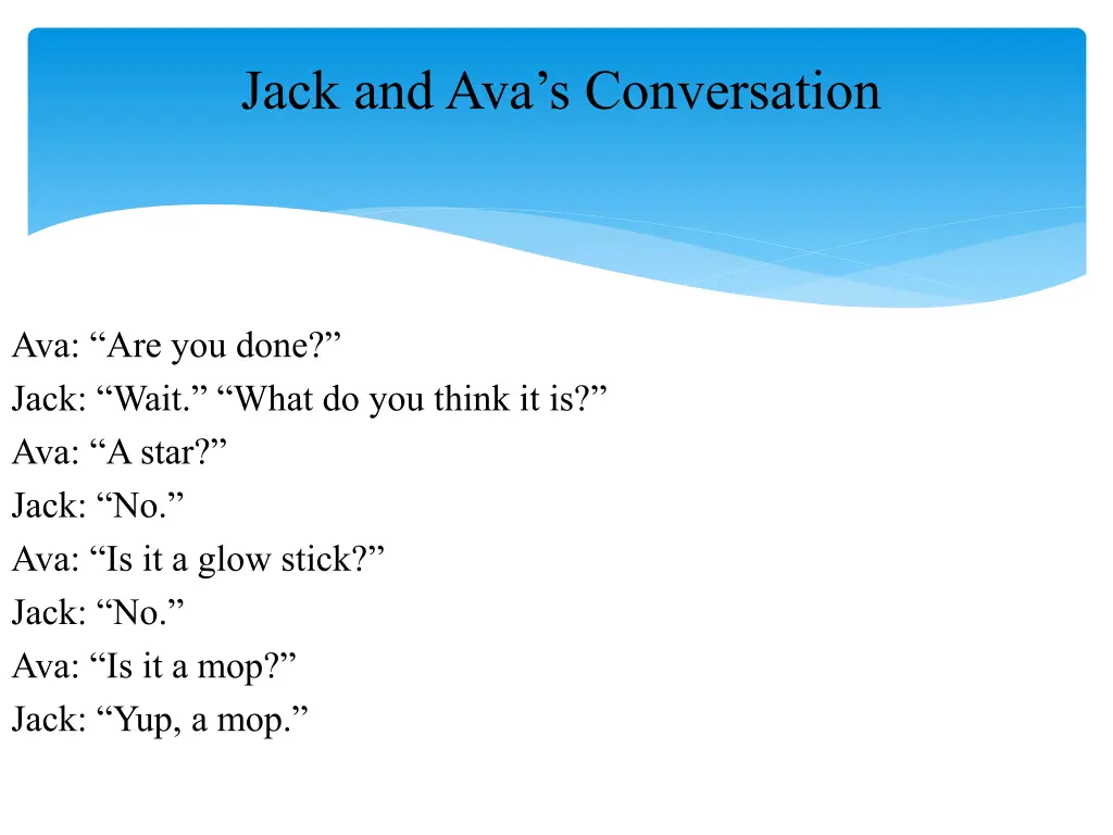 jack and ava s conversation