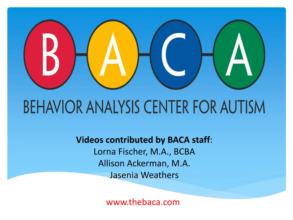 videos contributed by baca staff lorna fischer