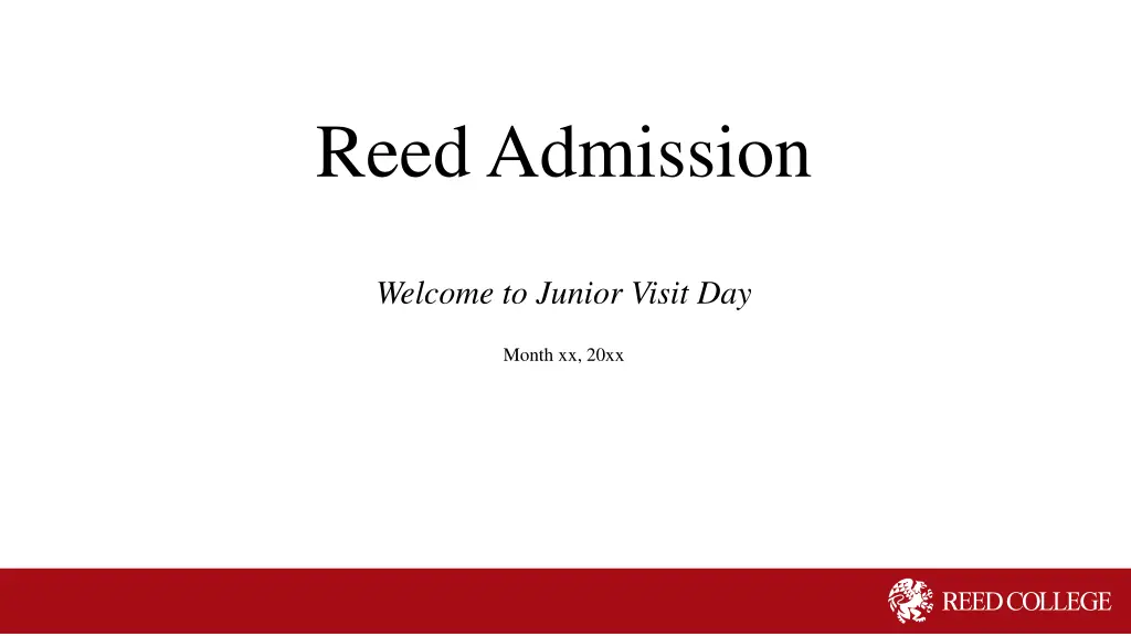 reed admission