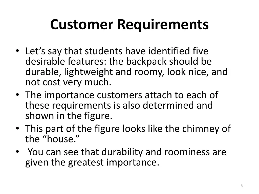 customer requirements 1