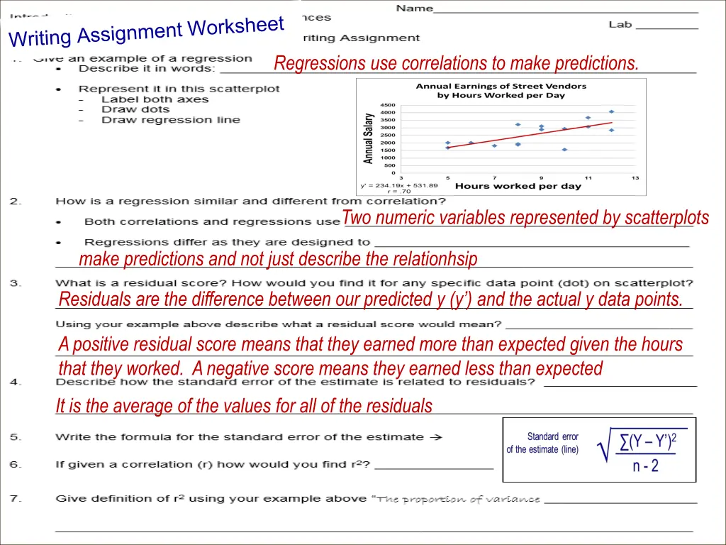 regressions use correlations to make predictions 2