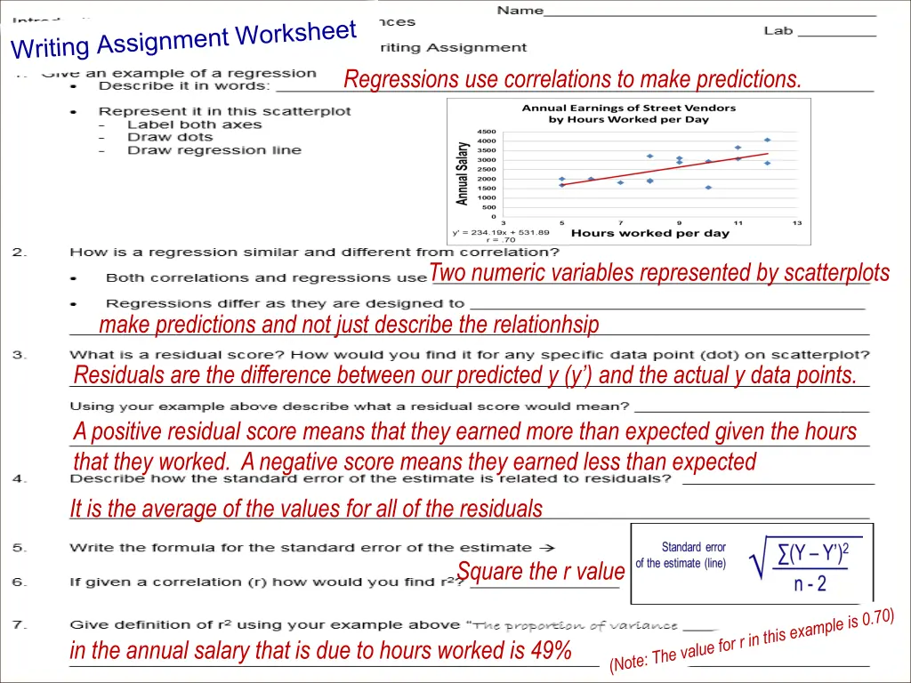 regressions use correlations to make predictions 3