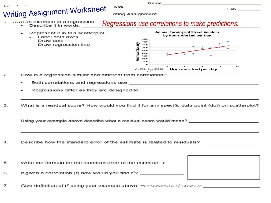 regressions use correlations to make predictions