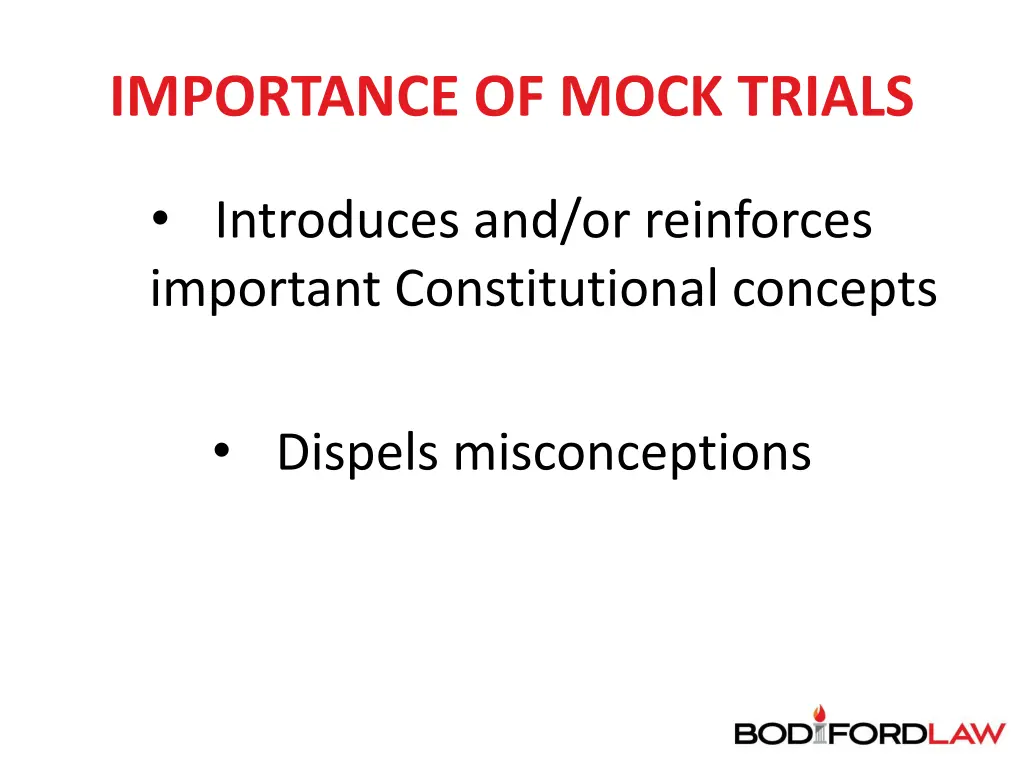 importance of mock trials