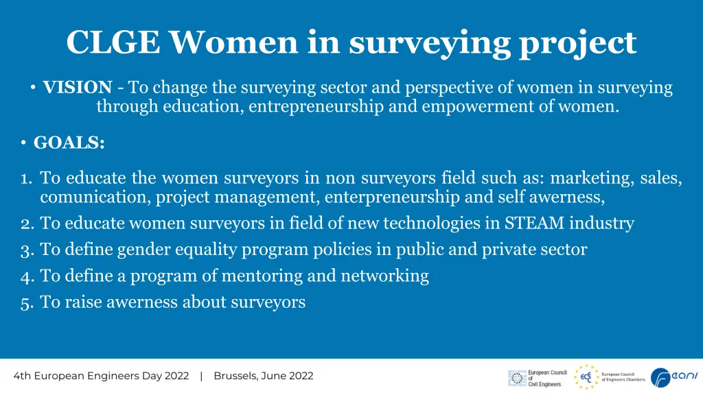 clge women in surveying project 1