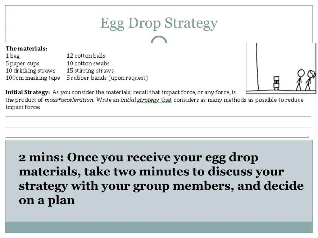 egg drop strategy 1