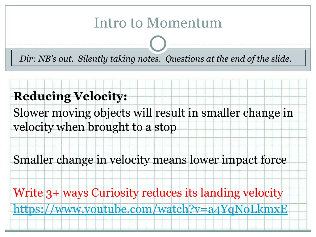 intro to momentum 1