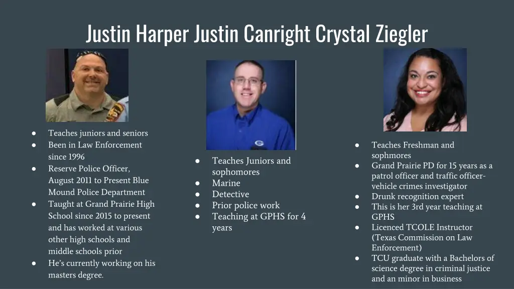 justin harper justin canright crystal ziegler