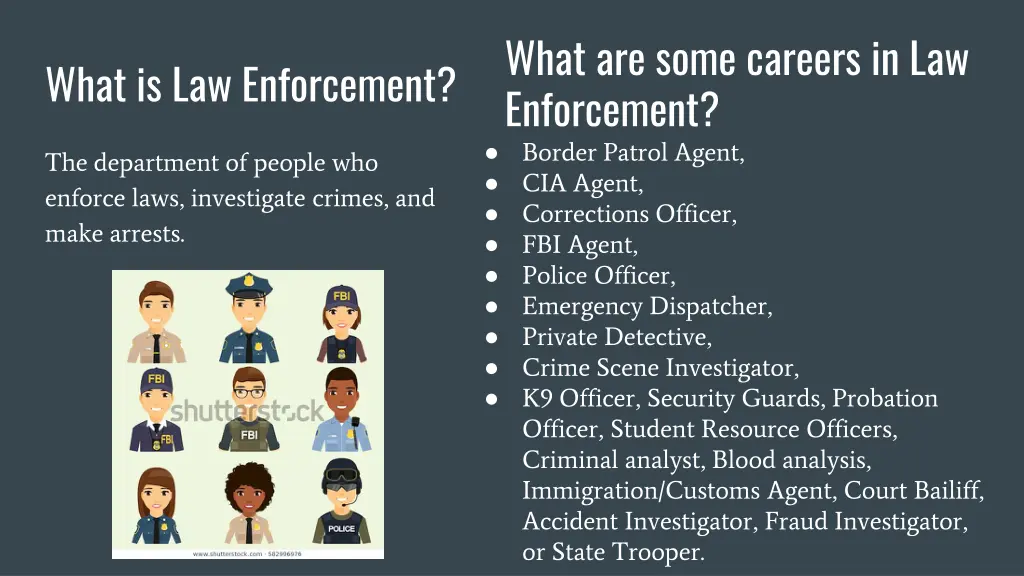 what are some careers in law enforcement border