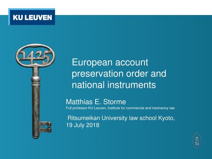 european account preservation order and national