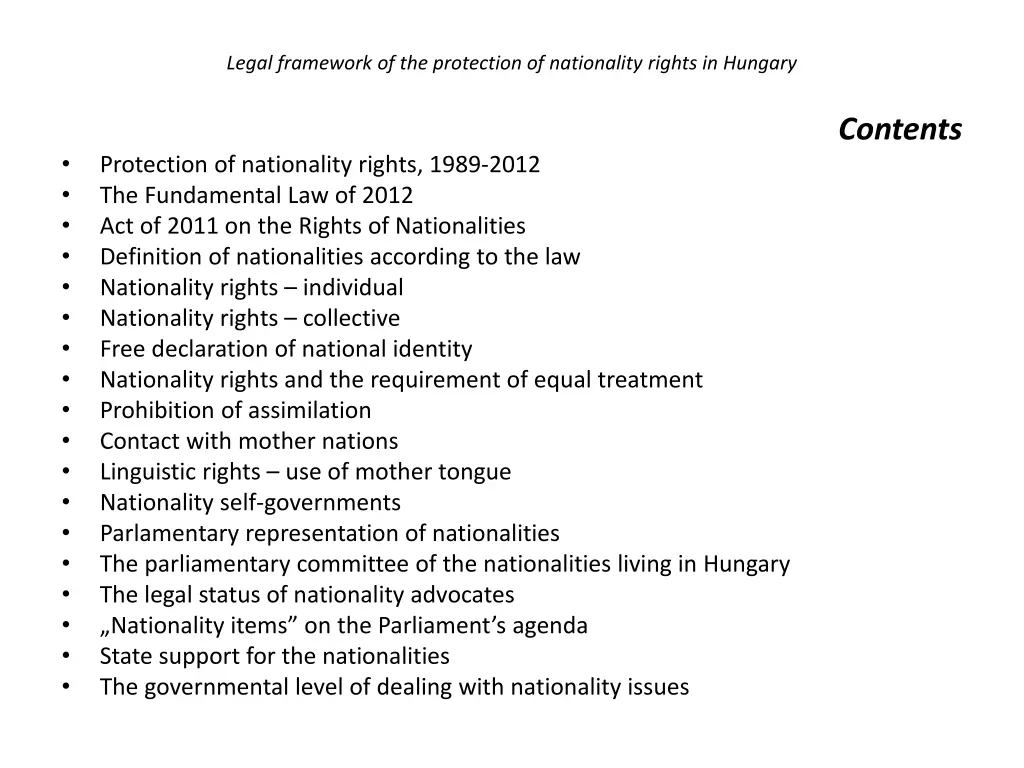 legal framework of the protection of nationality 1