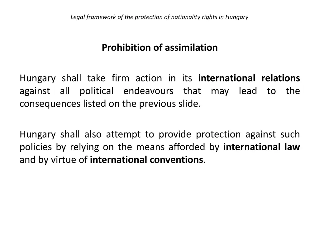 legal framework of the protection of nationality 19