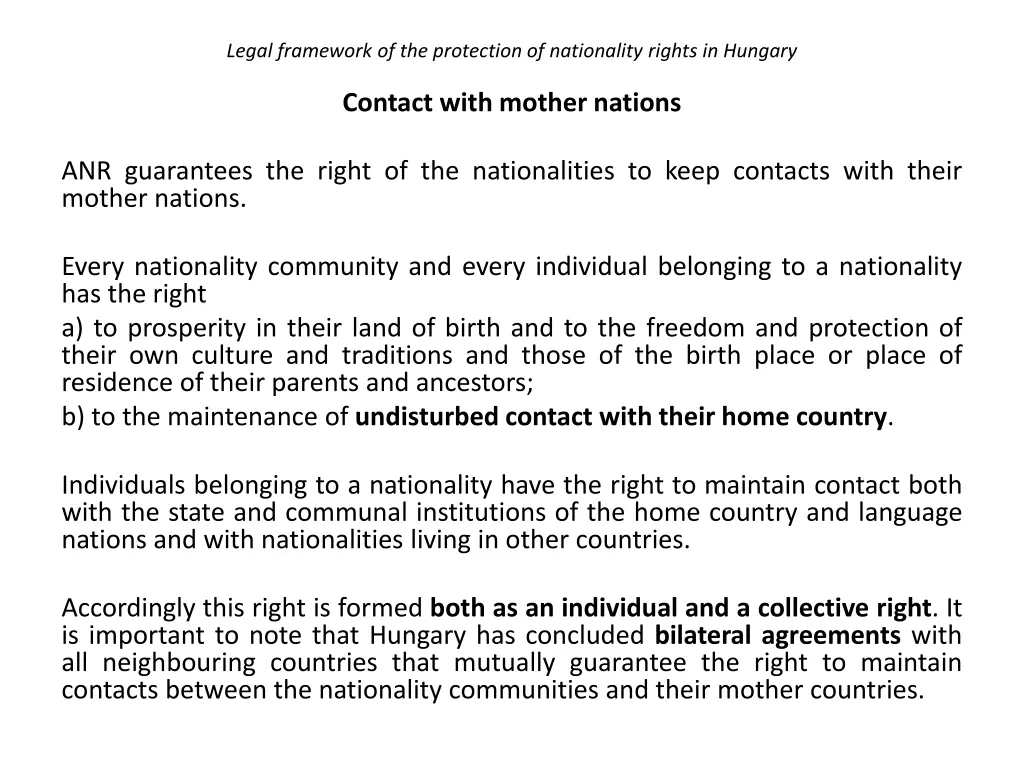 legal framework of the protection of nationality 20