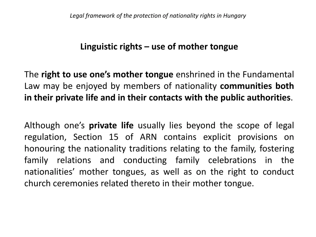 legal framework of the protection of nationality 21