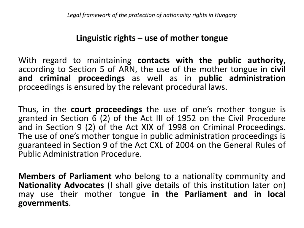 legal framework of the protection of nationality 22