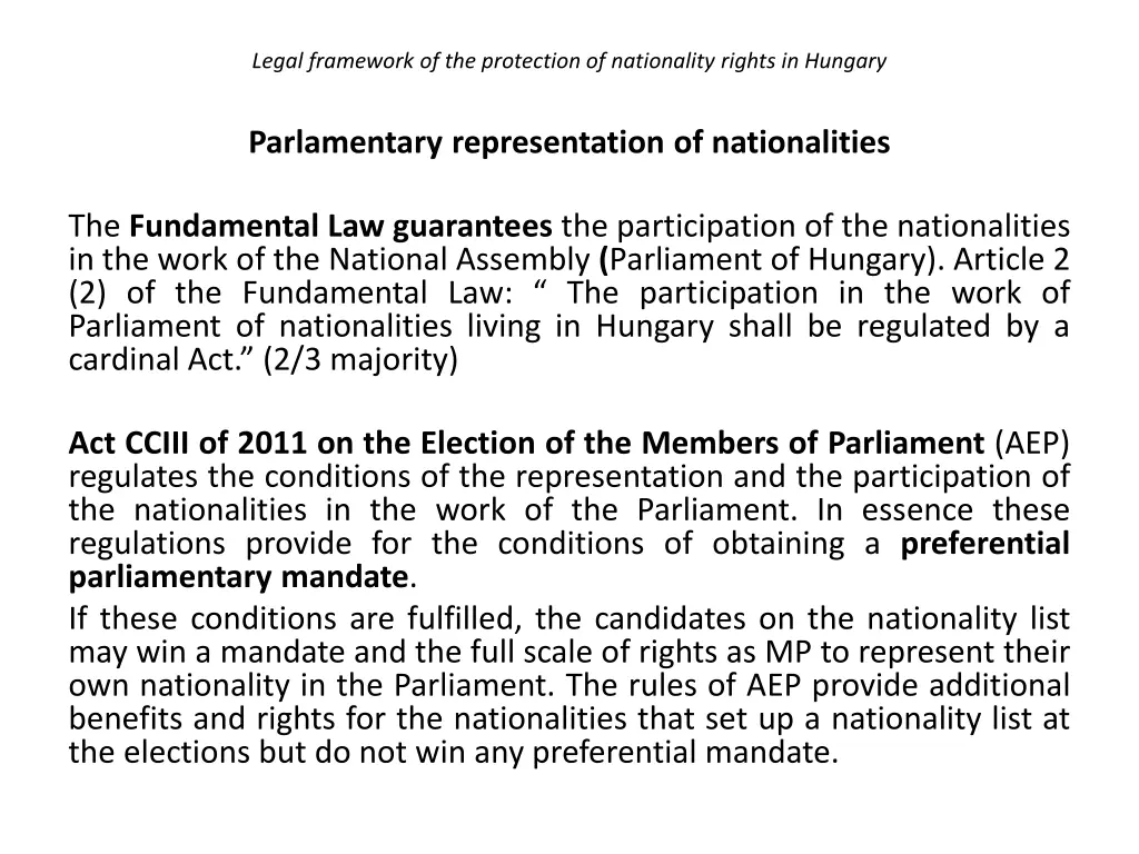 legal framework of the protection of nationality 27