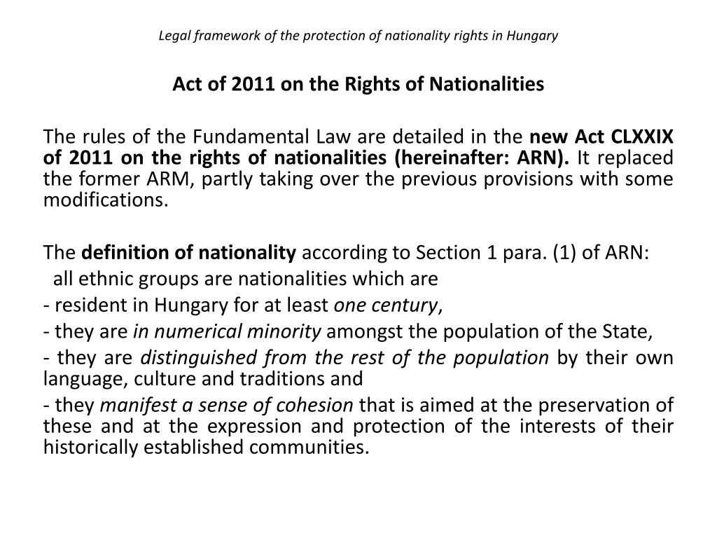 legal framework of the protection of nationality 7