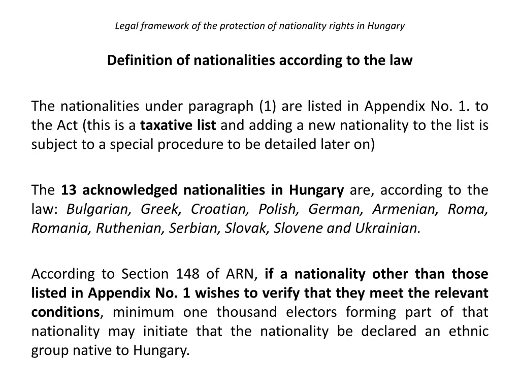 legal framework of the protection of nationality 8