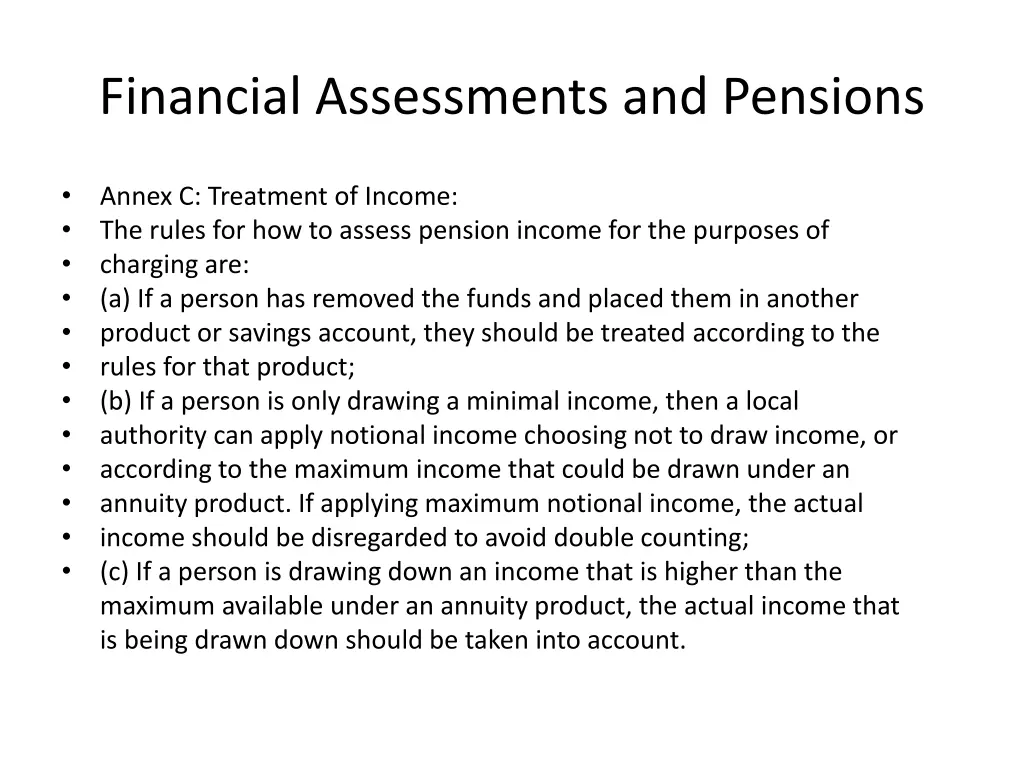 financial assessments and pensions 1