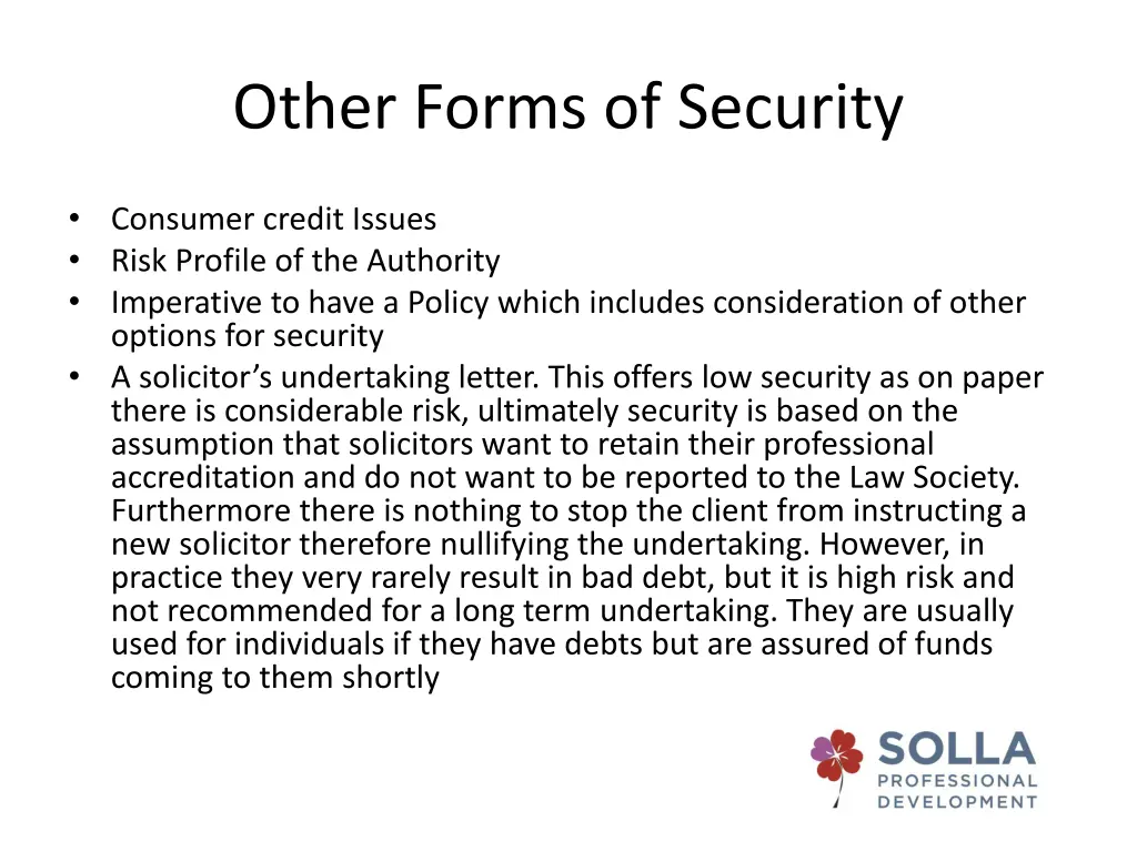 other forms of security