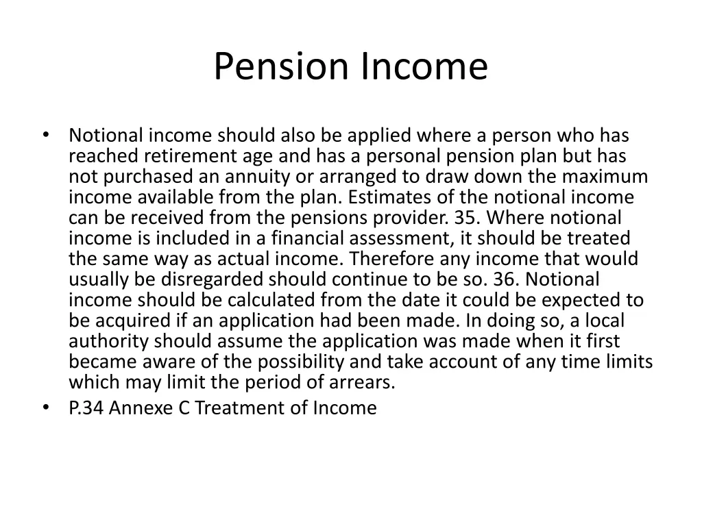 pension income