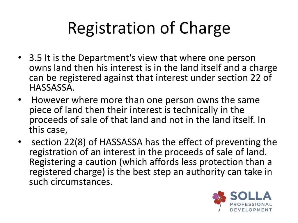 registration of charge