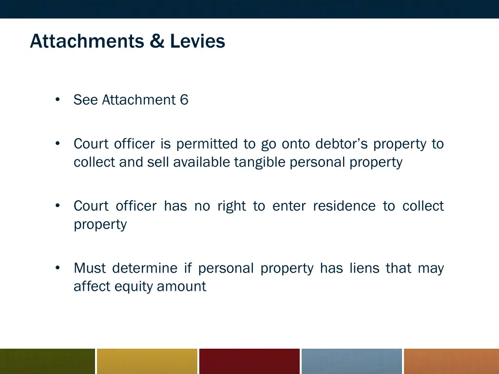 attachments levies 1