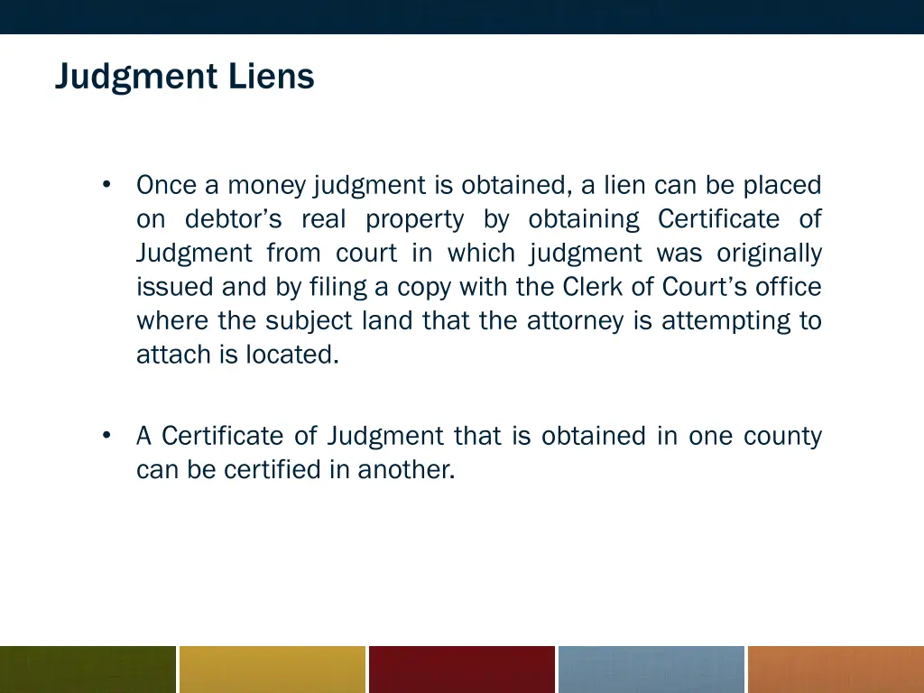 judgment liens 1