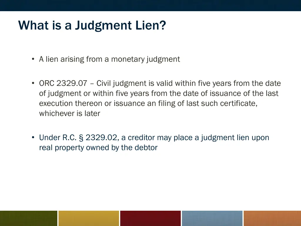 what is a judgment lien