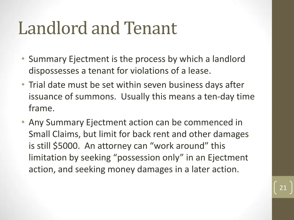 landlord and tenant