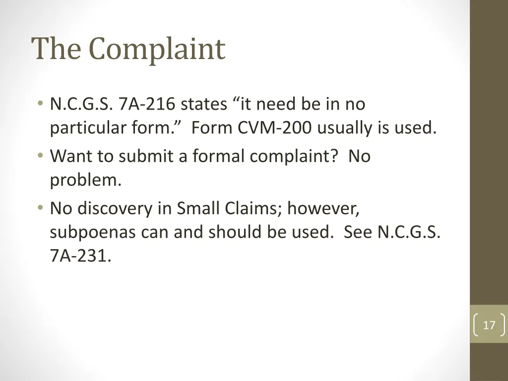 the complaint