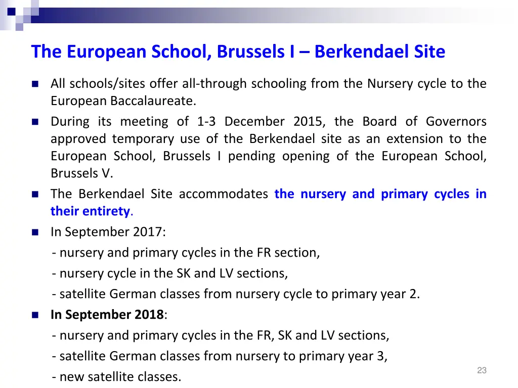 the european school brussels i berkendael site