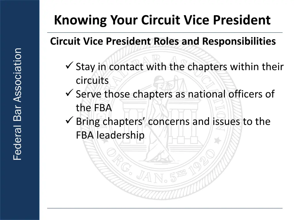 knowing your circuit vice president 3