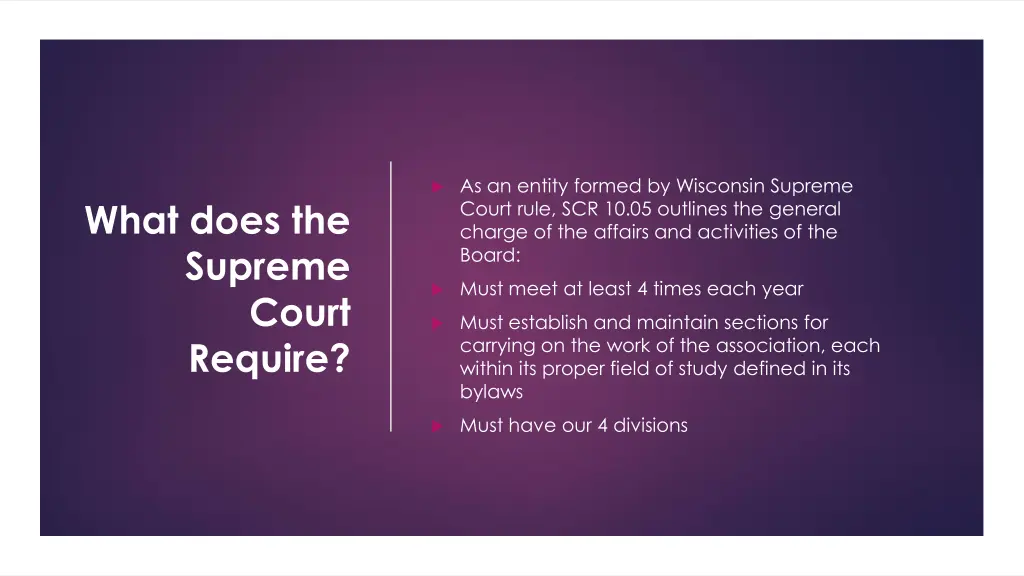 as an entity formed by wisconsin supreme court