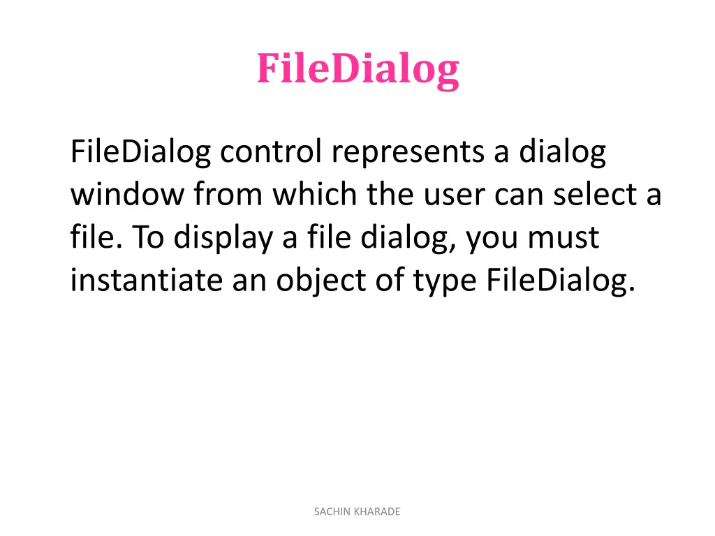 filedialog