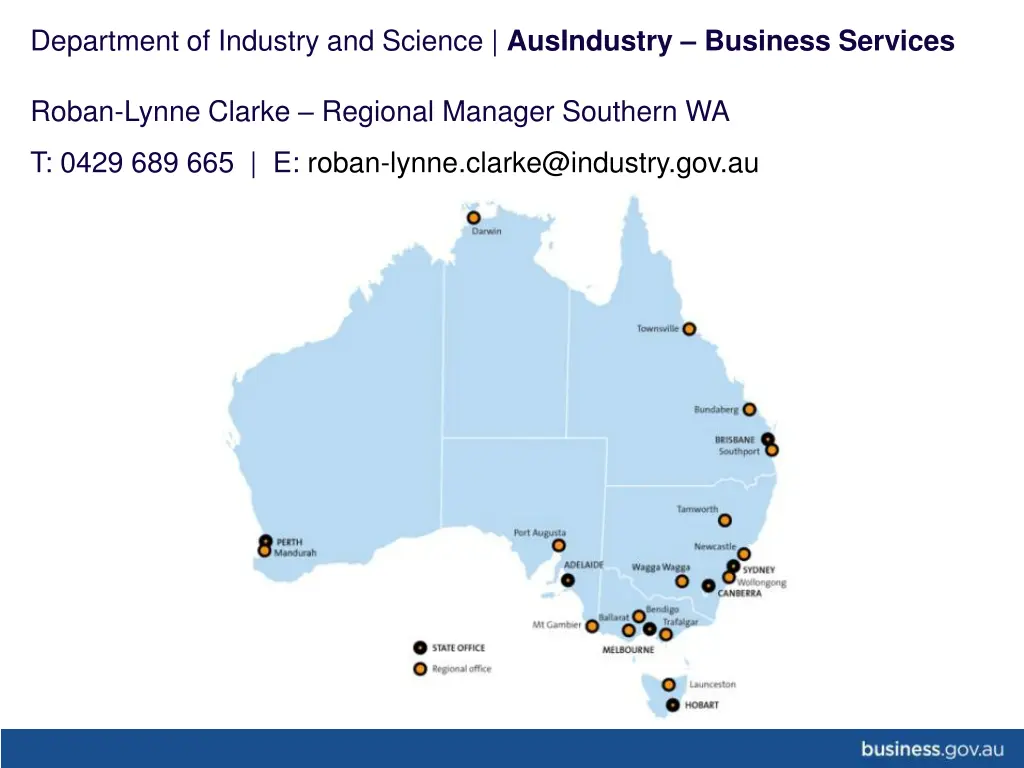 department of industry and science ausindustry