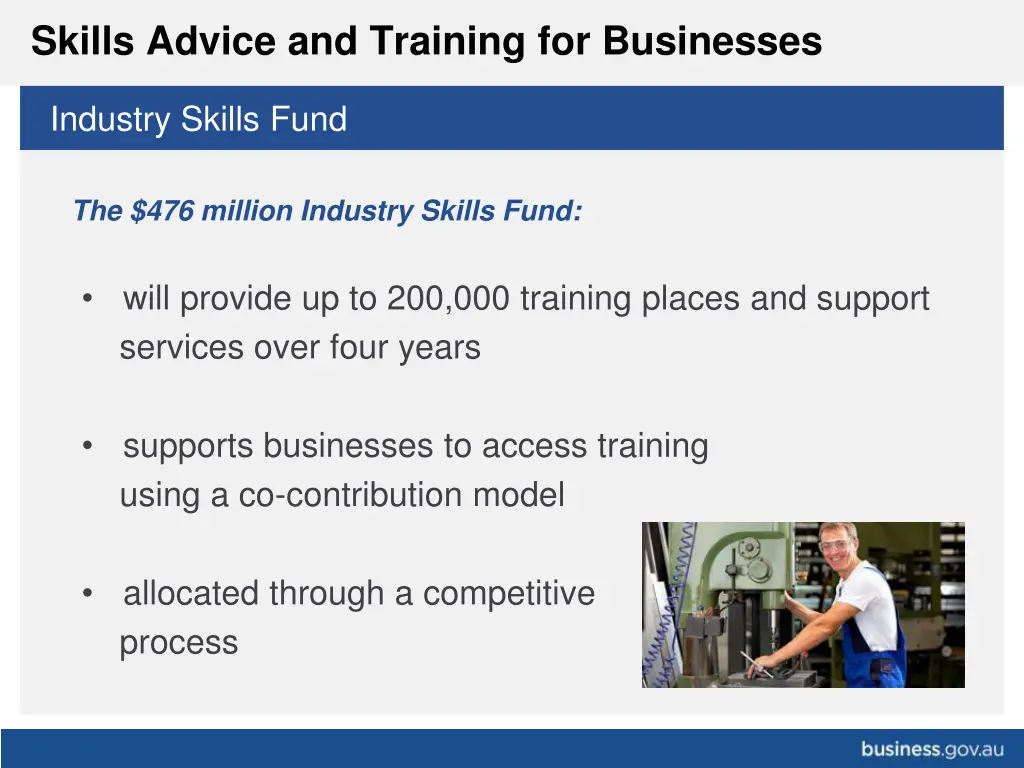 skills advice and training for businesses