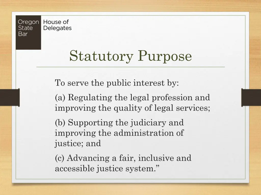 statutory purpose